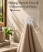 Strong Punch Free & Waterproof Wall Hooks [ Buy 10 Get 10 Free ]